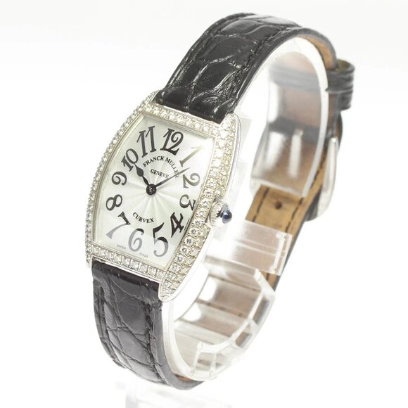 FRANCK MULLER Tonocar Vex 1752QZD K18WG Diamond Bezel Quartz Ladies Watch_669069 - Picture 1 of 8